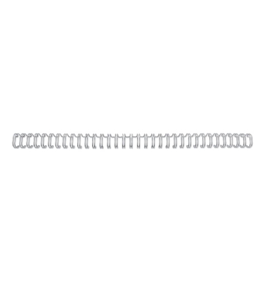 Drahtbinder&uuml;cken RG810797, 3:1, 34 Ringe auf A4, silber, 11mm