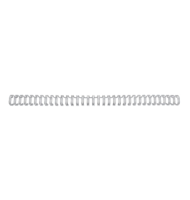 Drahtbinder&uuml;cken RG810897, 3:1, 34 Ringe auf A4, silber, 12,5mm