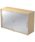 Schiebet&uuml;renschrank MONT.V1752S/3/S/RE, abschlie&szlig;bar, 2 OH, ahorn/silber, 120x74,8x40cm (BxHxT)