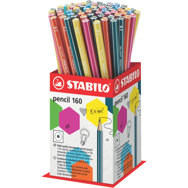 72 Stück Stabilo Bleistift, 160/72-12B, Härte 2B, sortiert  Stabilo