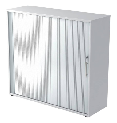 Rollladenschrank  wei&szlig;silber