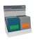 Notizbuch SF504, Linescape, farbig sortiert, A5, sortiert, 80g, 88 Blatt / 176 Seiten