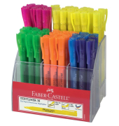 Textmarker 158109, Display, farbig sortiert (Stifte)/transparent (Aufsteller), 1-4mm Keilspitze