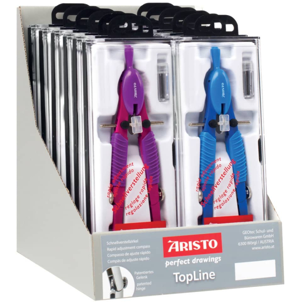 12 Stück Aristo Schnellverstellzirkel Topline sortiert  Aristo