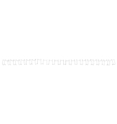 Drahtbinder&uuml;cken IB165184, 21 Ringe auf A4, wei&szlig;, 8mm