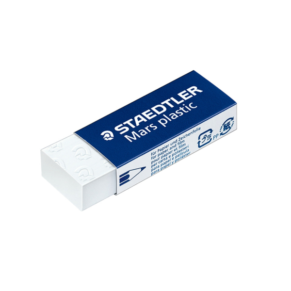 40 Stück Staedtler Radierer Mars plastic weiß  Staedtler