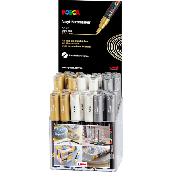 36 Stück uni-ball Pigmentmarker PC1MC sortiert  uni-ball