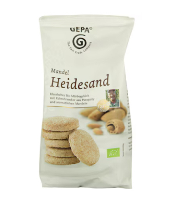 Bio Keks Mandel-Heidesand Pl&auml;tzchen, 125g