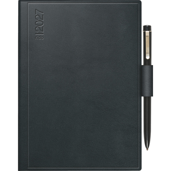 Rido Taschenkalender 70-18 103 907, Technik I, schwarz, 1  Woche / 2 Seiten, 10x14cm (A6), 2027 4003273794160 Rido
