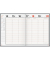Buchkalender 70-27 042 297, Magnum, weinrot, 1 Woche / 2 Seiten, 18,3x24cm (ca. A5), 2027