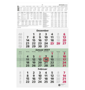 Dreimonatskalender 956-0700, Typ 956, 3 Monate / 1 Seite, 29,7x48,5cm, 2027