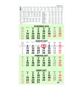 Wandkalender 959-0700, 33x58,5cm (BxH), Heftbindung, deutsch, 4 sichtbare Monatsbl&ouml;cke mit Datumschieber, Sonn- und Feiertage fa