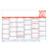Tafelkalender 908-1315, 6 Monate / 1 Seite, 29x21cm (BxH) (A4 quer), 2027