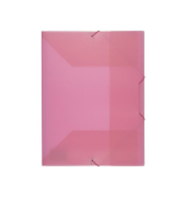 Eckspannmappe Elastomap PP K-58190657, A4 rosa Polypropylen (PP), f&uuml;r ca. 150 Blatt  (80 g/m&sup2;), mit 3 Einschlagklappen