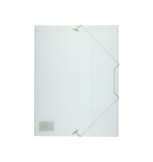 Eckspannmappe Elastomap PP K-58190660, A4 transparent farblos Polypropylen (PP), f&uuml;r ca. 150 Blatt  (80 g/m&sup2;), mit 3 Einschlagkl
