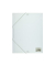 Eckspannmappe Elastomap PP K-58190660, A4 transparent farblos Polypropylen (PP), f&uuml;r ca. 150 Blatt  (80 g/m&sup2;), mit 3 Einschlagkl
