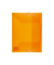 Eckspannmappe Elastomap PP K-58190665, A4 transparent orange Polypropylen (PP), f&uuml;r ca. 150 Blatt  (80 g/m&sup2;), mit 3 Einschlagkla