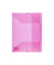 Eckspannmappe K-58190667, A4 transparent rosa Polypropylen, mit 3 Einschlagklappen