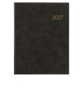 Buchkalender 728-0021, anthrazit, 1 Woche / 1 Seite, 21x26,5cm (A4), 2027