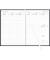 Buchkalender 766-0020, schwarz, 1 Woche / 2 Seiten, 14,6x21cm (A5), 2027
