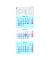 Wandkalender 952-0000, 3 Monate / 1 Seite, 29,7x78cm, 2027