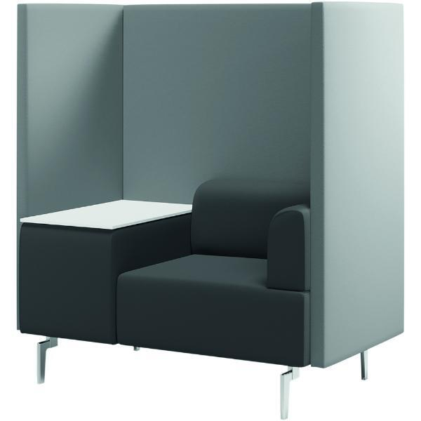 Maul 1806-4-1 Be Soft Einzelsitz+ Tisch 125x129x68cmSchwarzGrau 8427951002259 Maul