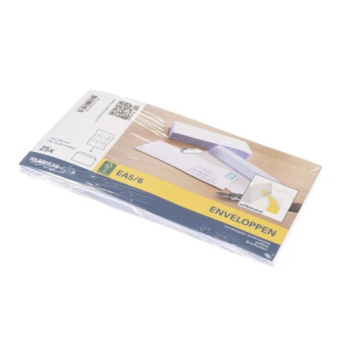 BU 110x220 DL selbstklebend wei&szlig; 80g 25 St&uuml;ck