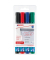 Flipchartmarker-Set 383, 383/4S, Packung, rot,blau,gr&uuml;n,schwarz, 1-5mm Keilspitze