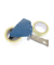 Packbandabroller RD-351147-SET, 48mm x 66m, grau/blau