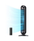 Turmventilator Quiet Tower Fan DR-HTF014 587321 8-stufig schwarz