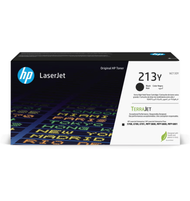 Toner W2130YC (213YC), schwarz, ca. 18000 Seiten