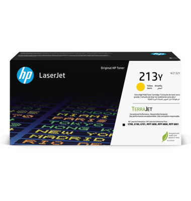Toner W2132YC (213YC), gelb, ca. 12000 Seiten