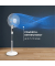 Standventilator TURBO SILENCE VU5450 8-stufig mit Fernbedienung wei&szlig;