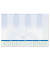 Schreibunterlage Time H7350 blau Uhr 59,5x41cm (BxH)