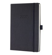 Buchkalender C2712, Conceptum, schwarz, 1 Woche / 2 Seiten