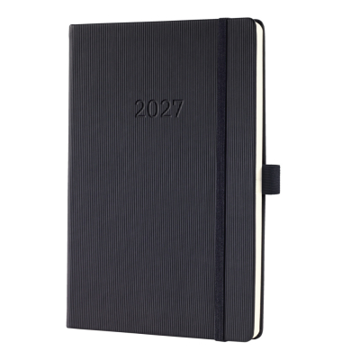 Buchkalender C2712, Conceptum, schwarz, 1 Woche / 2 Seiten, 14,8x21,3cm (ca. A5), 2027