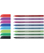 Kugelschreiber Vizz M 102298, blau / schwarz / rot / gr&uuml;n / hellblau / pink / violett / hellgr&uuml;n, 0,7mm, Einweg