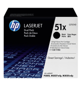 Toner Q7551XD, schwarz, ca. 2 x 13000 Seiten