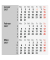 Tischkalender 7038000307, 3 Monate / 1 Seite, 11x18,3cm (BxH), 2027