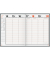 Buchkalender 7027042907, magnum, schwarz, 1 Woche / 2 Seiten, 18,3x24cm, 2027