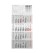 Viermonatskalender 7033420007, 4 Monate / 1 Seite, 30x63cm, 2027