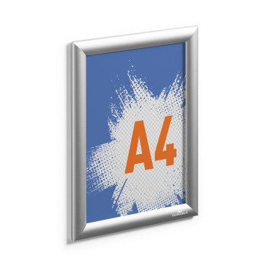 Plakat-Klapprahmen OUTDOOR, 506123, transparent, DIN A4, Aluminium, eloxiert