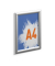 Plakat-Klapprahmen OUTDOOR, 506123, transparent, DIN A4, Aluminium, eloxiert