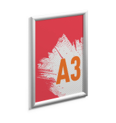 Plakat-Klapprahmen OUTDOOR, 503423, transparent, DIN A3, Aluminium, eloxiert