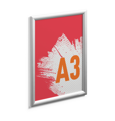 Plakat-Klapprahmen OUTDOOR, 503423, transparent, DIN A3, Aluminium, eloxiert