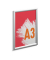 Plakat-Klapprahmen OUTDOOR, 503423, transparent/silber, A3, 25mm Profil, Aluminium, eloxiert