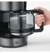 Kaffeemaschine Type KA 9340, dark inox/schwarz/edelstahl, 1000 Watt