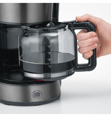 Kaffeemaschine Type KA 9340, dark inox/schwarz/edelstahl, 1000 Watt