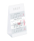 Tischkalender 980-0000, 3 Monate / 1 Seite, 10,5x21cm (BxH), 2027