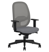 B&uuml;rodrehstuhl Eggy Armlehne sw/gr